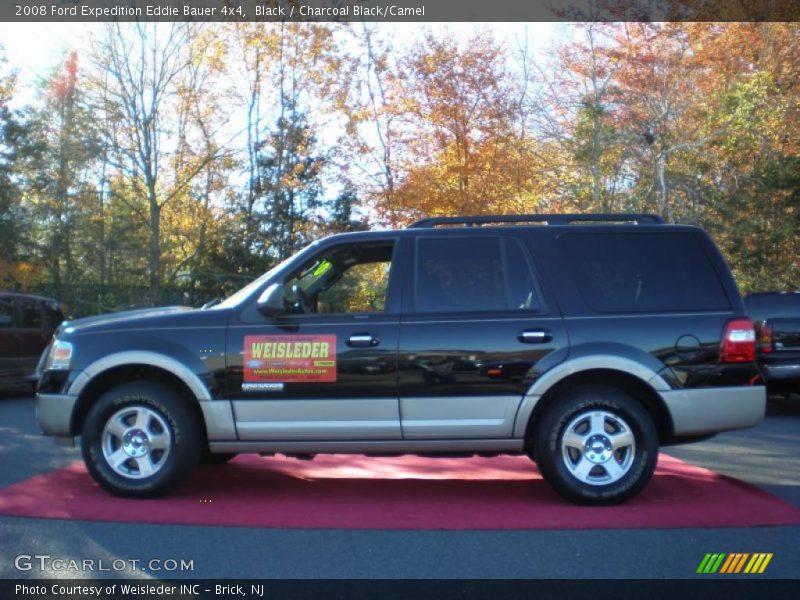 Black / Charcoal Black/Camel 2008 Ford Expedition Eddie Bauer 4x4