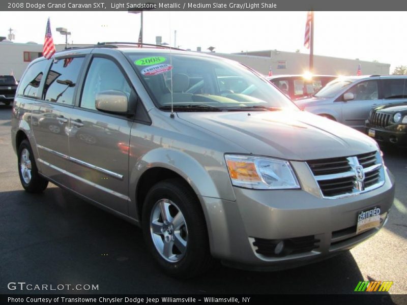 Light Sandstone Metallic / Medium Slate Gray/Light Shale 2008 Dodge Grand Caravan SXT