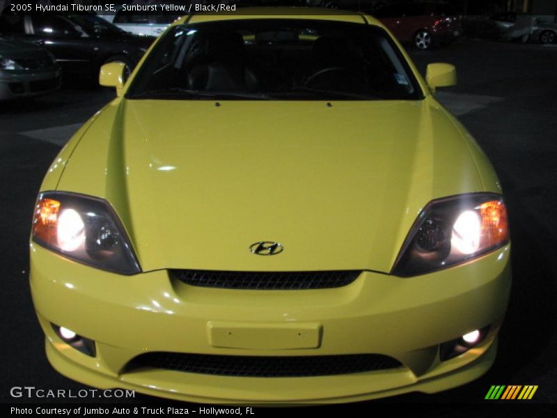 Sunburst Yellow / Black/Red 2005 Hyundai Tiburon SE