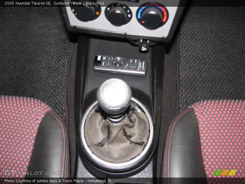 Sunburst Yellow / Black/Red 2005 Hyundai Tiburon SE