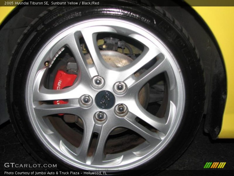 Sunburst Yellow / Black/Red 2005 Hyundai Tiburon SE