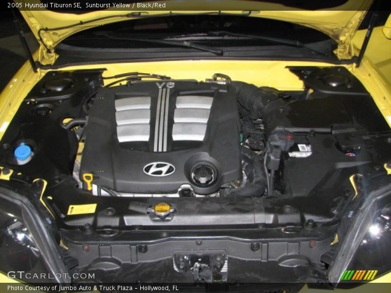 Sunburst Yellow / Black/Red 2005 Hyundai Tiburon SE