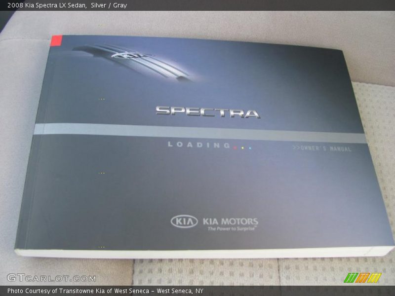 Silver / Gray 2008 Kia Spectra LX Sedan