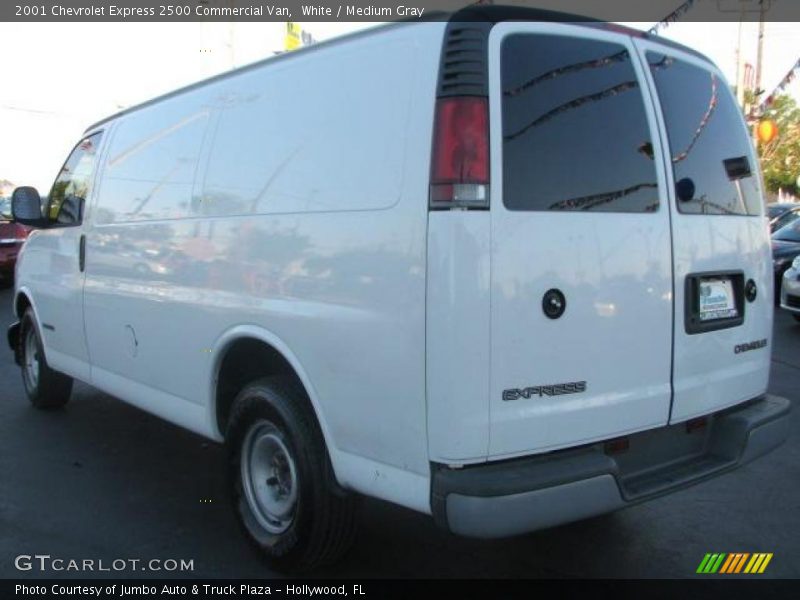 White / Medium Gray 2001 Chevrolet Express 2500 Commercial Van