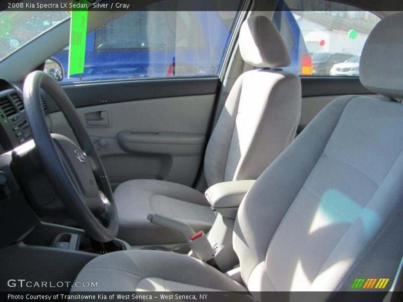 Silver / Gray 2008 Kia Spectra LX Sedan