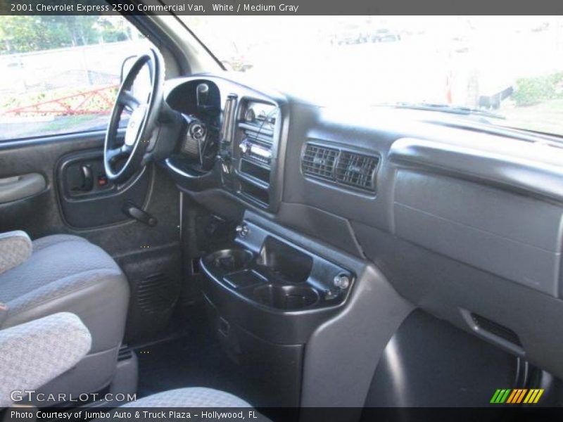White / Medium Gray 2001 Chevrolet Express 2500 Commercial Van