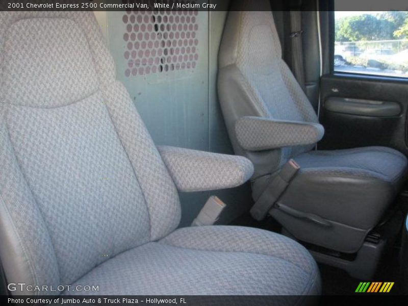 White / Medium Gray 2001 Chevrolet Express 2500 Commercial Van