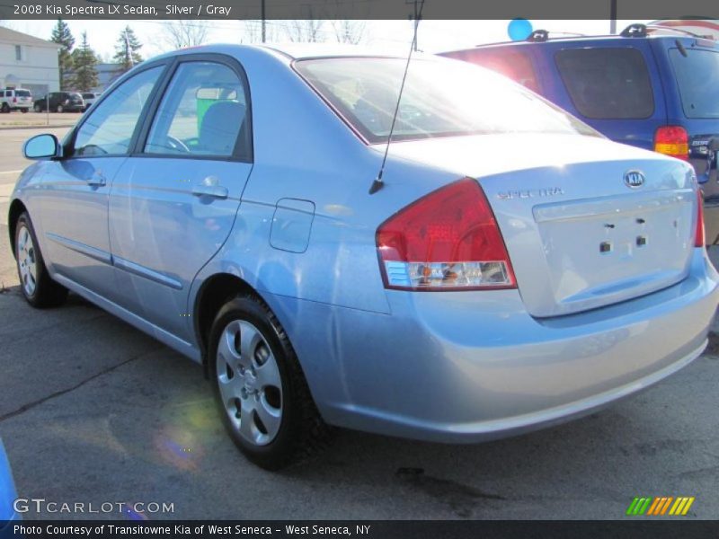 Silver / Gray 2008 Kia Spectra LX Sedan