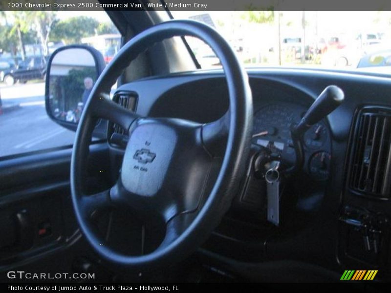 White / Medium Gray 2001 Chevrolet Express 2500 Commercial Van