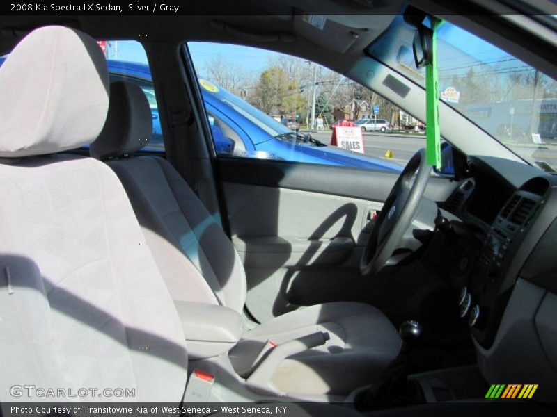 Silver / Gray 2008 Kia Spectra LX Sedan
