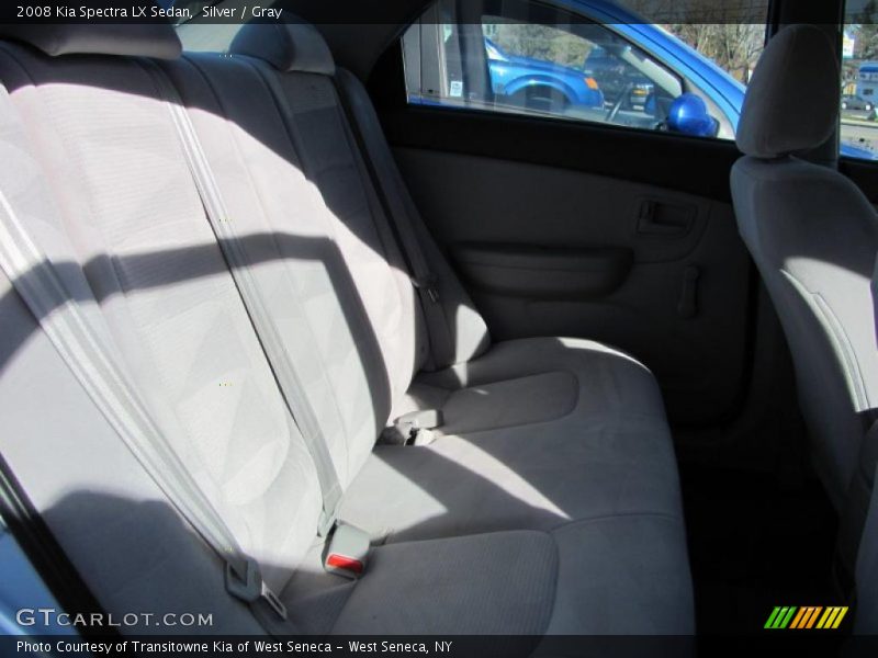 Silver / Gray 2008 Kia Spectra LX Sedan