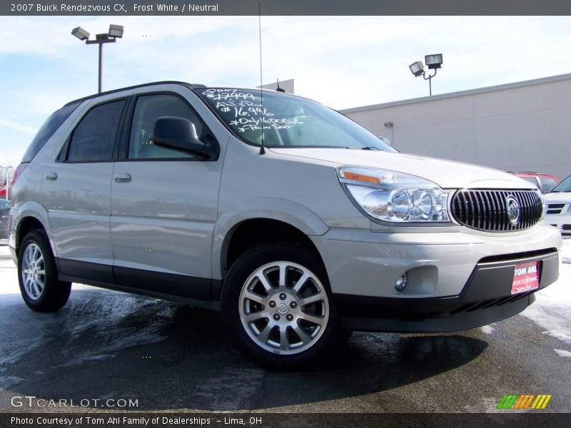 Frost White / Neutral 2007 Buick Rendezvous CX