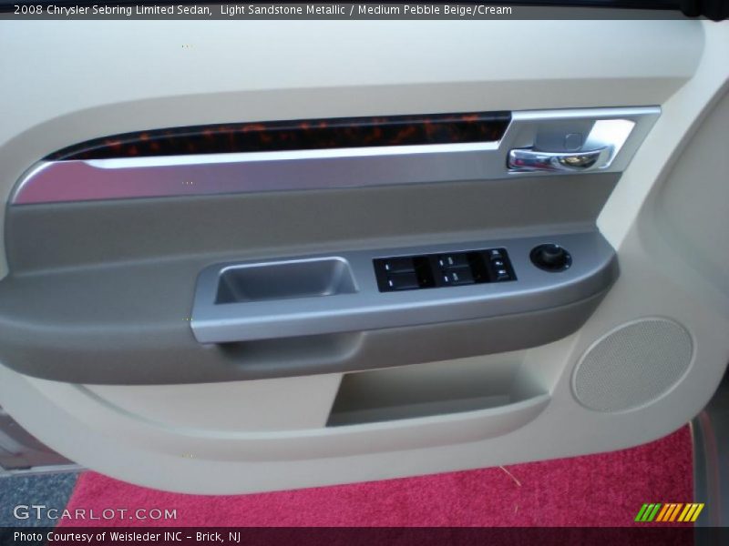 Light Sandstone Metallic / Medium Pebble Beige/Cream 2008 Chrysler Sebring Limited Sedan