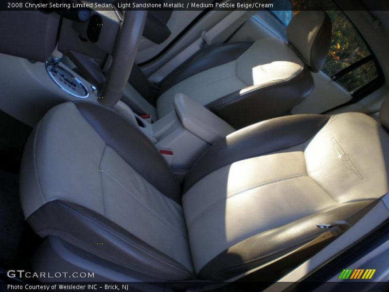 Light Sandstone Metallic / Medium Pebble Beige/Cream 2008 Chrysler Sebring Limited Sedan