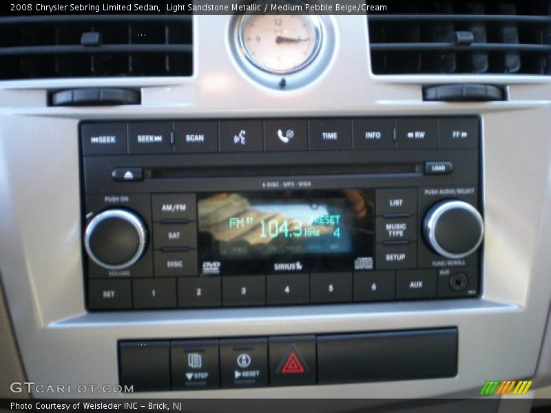 Controls of 2008 Sebring Limited Sedan