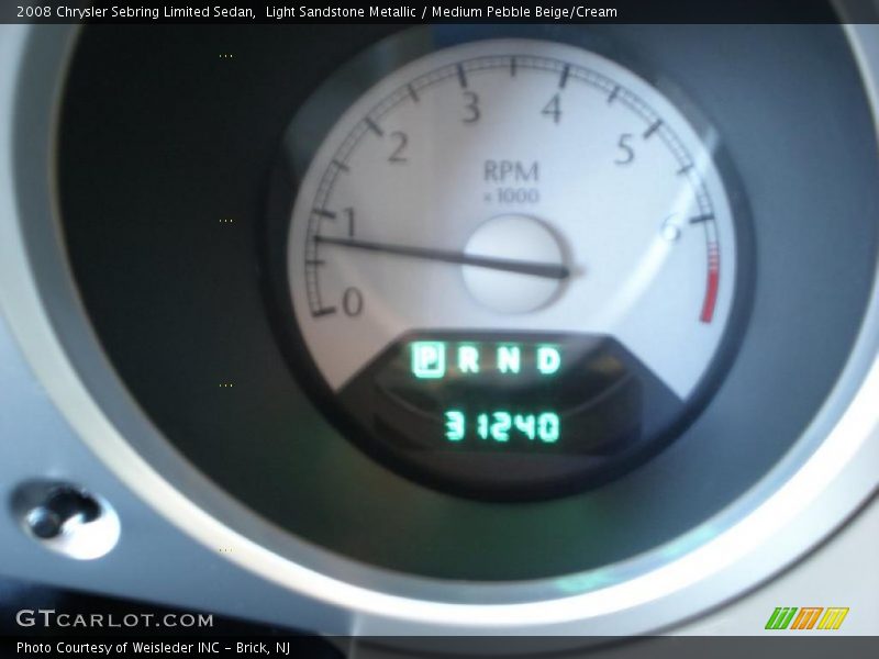 Light Sandstone Metallic / Medium Pebble Beige/Cream 2008 Chrysler Sebring Limited Sedan