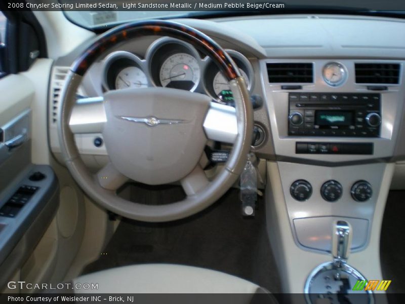 Light Sandstone Metallic / Medium Pebble Beige/Cream 2008 Chrysler Sebring Limited Sedan