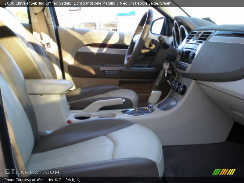 Light Sandstone Metallic / Medium Pebble Beige/Cream 2008 Chrysler Sebring Limited Sedan