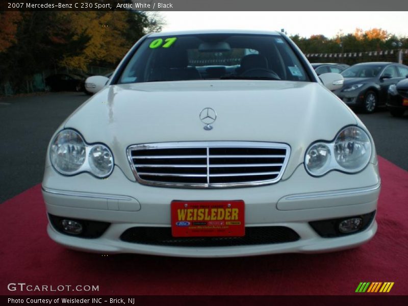 Arctic White / Black 2007 Mercedes-Benz C 230 Sport