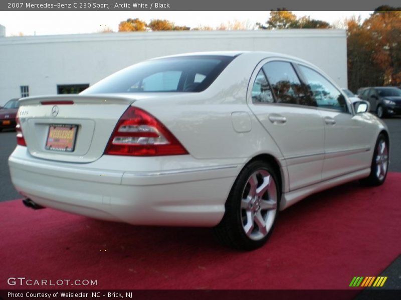 Arctic White / Black 2007 Mercedes-Benz C 230 Sport
