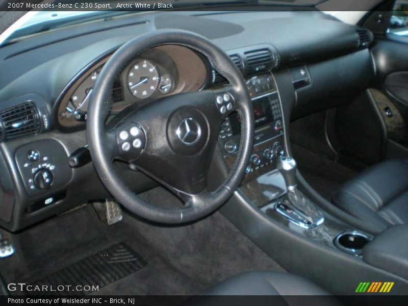 Arctic White / Black 2007 Mercedes-Benz C 230 Sport