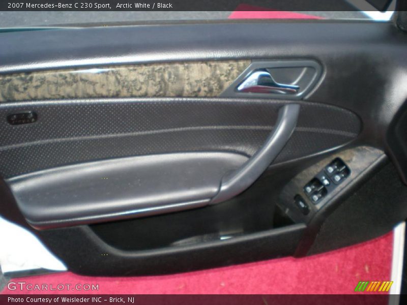 Arctic White / Black 2007 Mercedes-Benz C 230 Sport