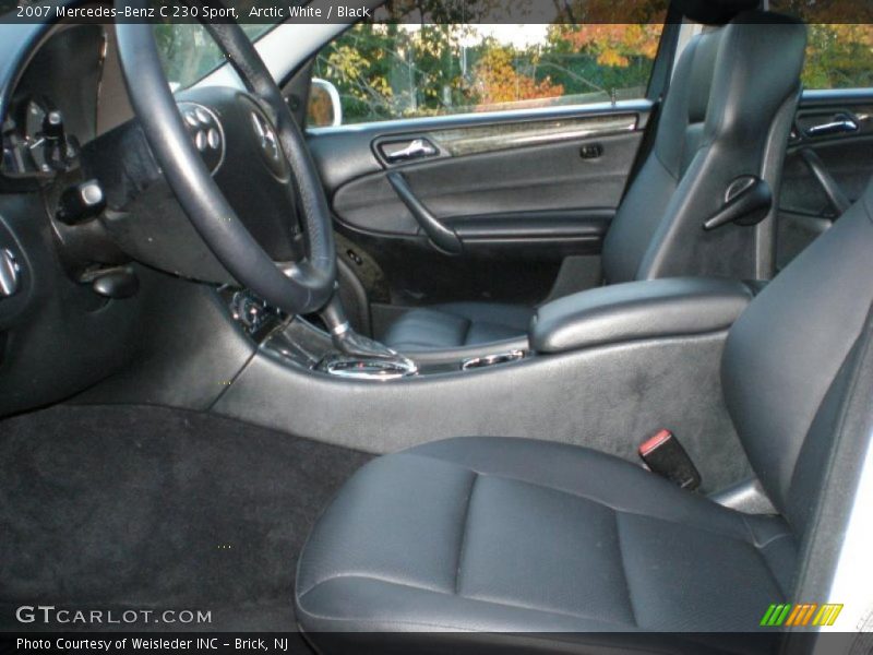 Arctic White / Black 2007 Mercedes-Benz C 230 Sport