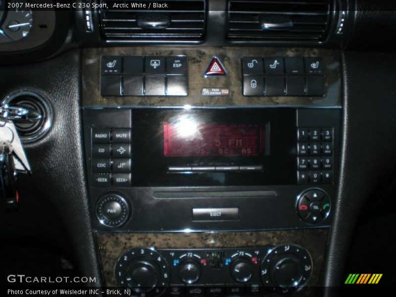 Arctic White / Black 2007 Mercedes-Benz C 230 Sport
