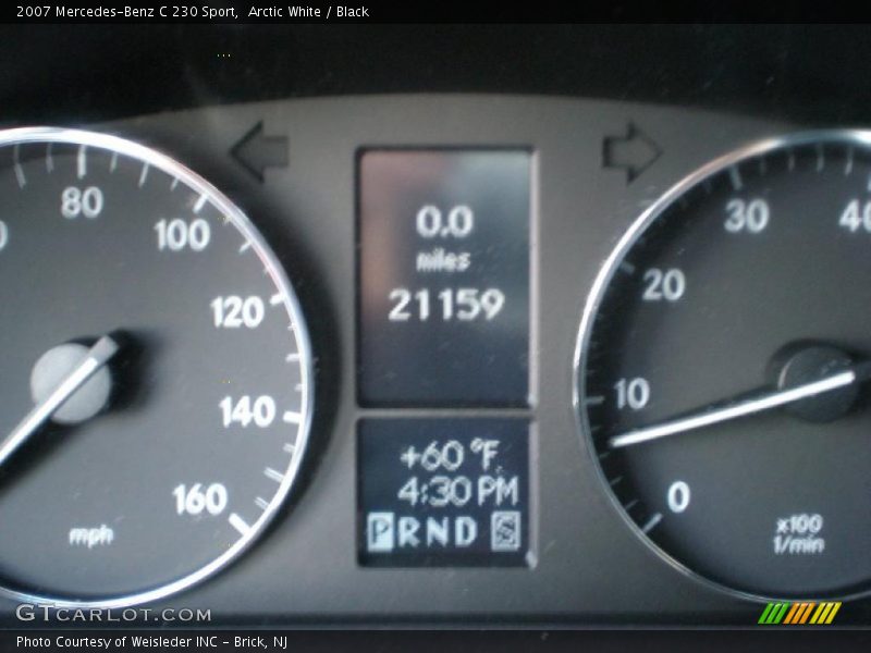 Arctic White / Black 2007 Mercedes-Benz C 230 Sport