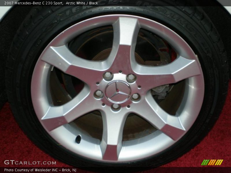 Arctic White / Black 2007 Mercedes-Benz C 230 Sport