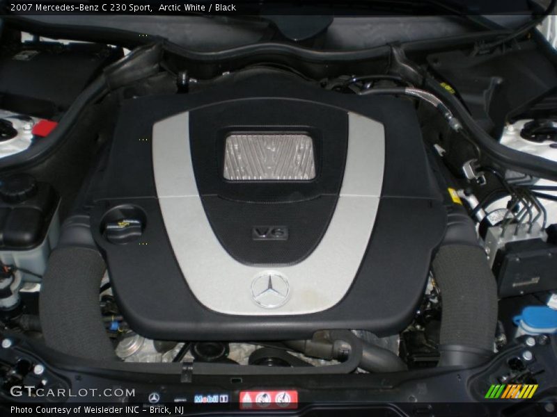 Arctic White / Black 2007 Mercedes-Benz C 230 Sport