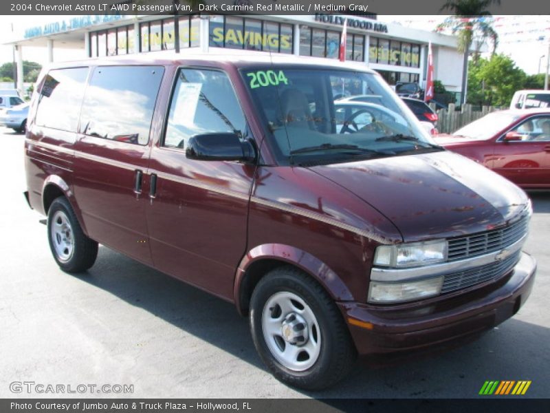 Dark Carmine Red Metallic / Medium Gray 2004 Chevrolet Astro LT AWD Passenger Van