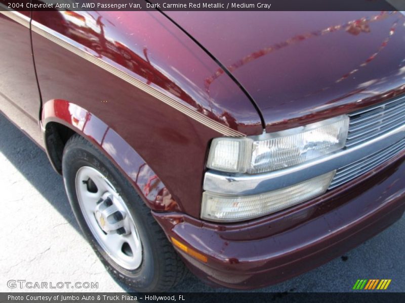 Dark Carmine Red Metallic / Medium Gray 2004 Chevrolet Astro LT AWD Passenger Van