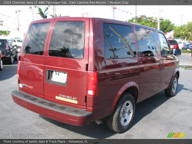 Dark Carmine Red Metallic / Medium Gray 2004 Chevrolet Astro LT AWD Passenger Van