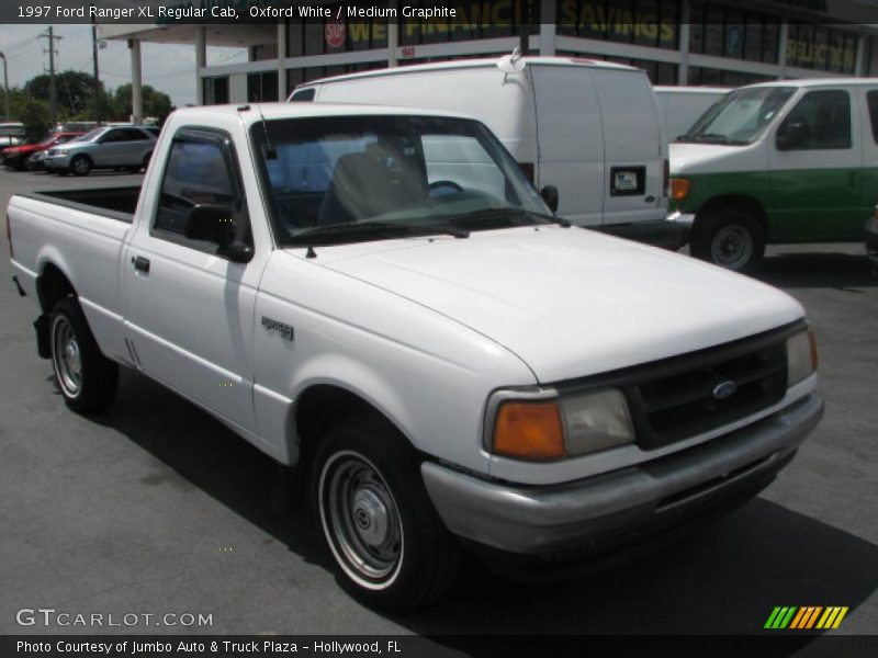 Oxford White / Medium Graphite 1997 Ford Ranger XL Regular Cab