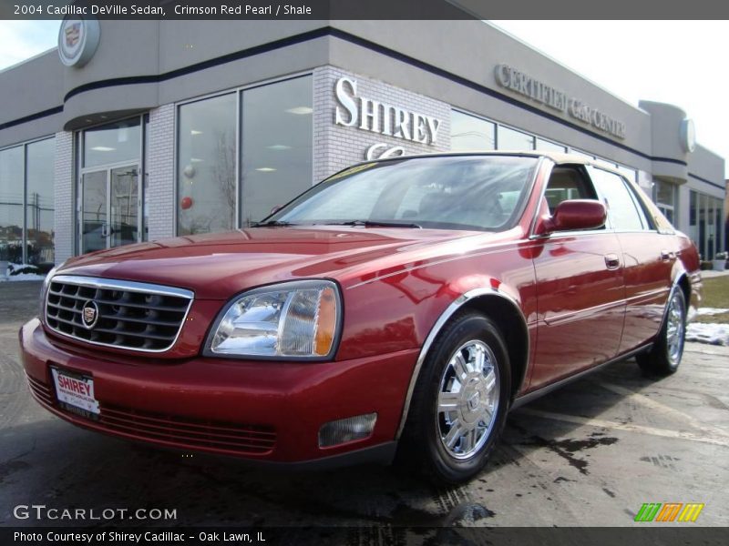 Crimson Red Pearl / Shale 2004 Cadillac DeVille Sedan