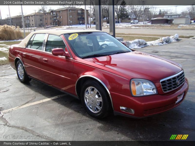 Crimson Red Pearl / Shale 2004 Cadillac DeVille Sedan