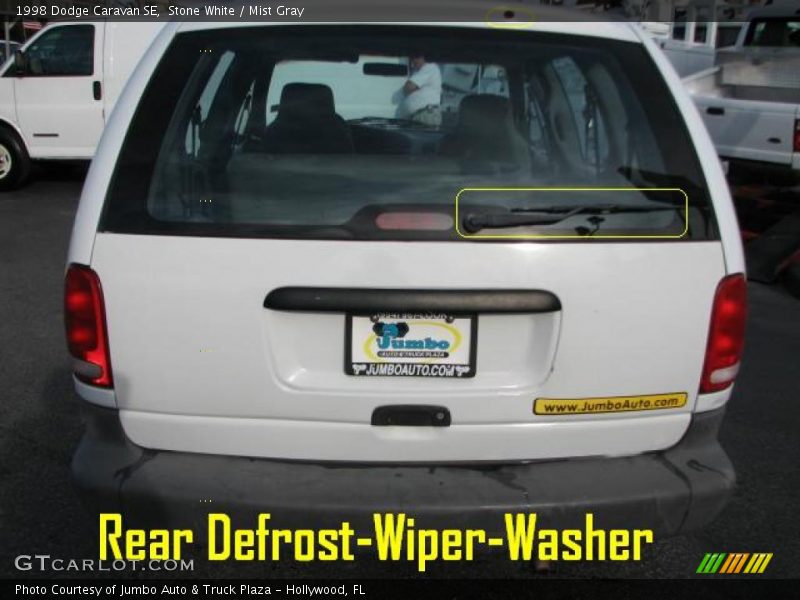 Stone White / Mist Gray 1998 Dodge Caravan SE