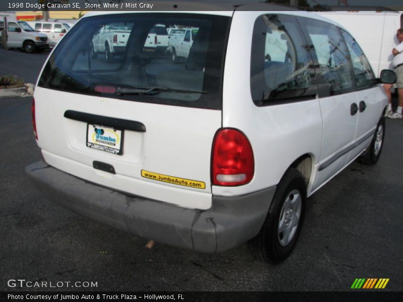 Stone White / Mist Gray 1998 Dodge Caravan SE