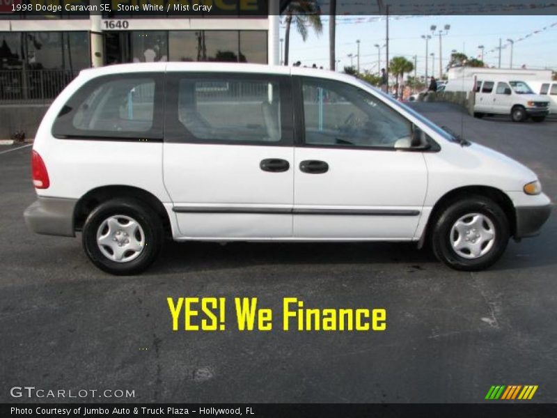 Stone White / Mist Gray 1998 Dodge Caravan SE