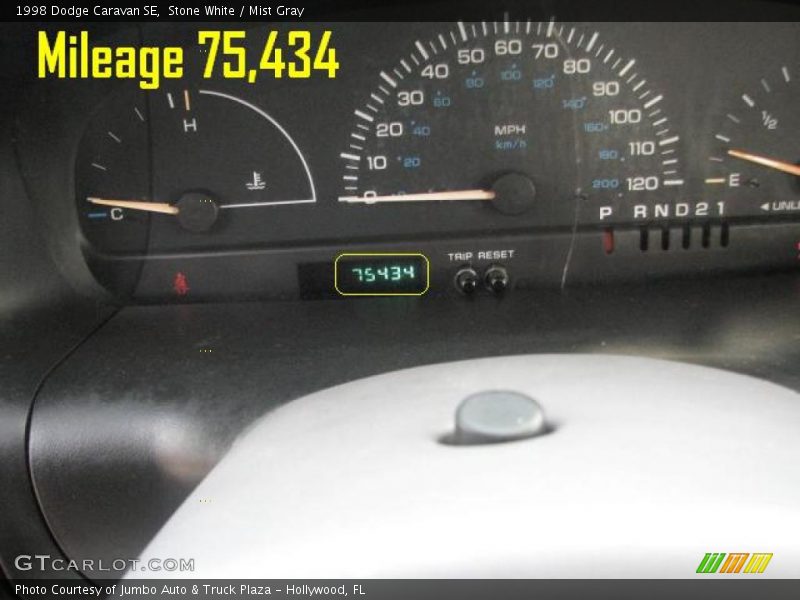 Stone White / Mist Gray 1998 Dodge Caravan SE
