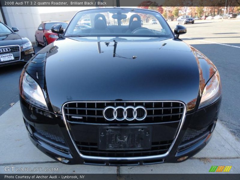 Brilliant Black / Black 2008 Audi TT 3.2 quattro Roadster
