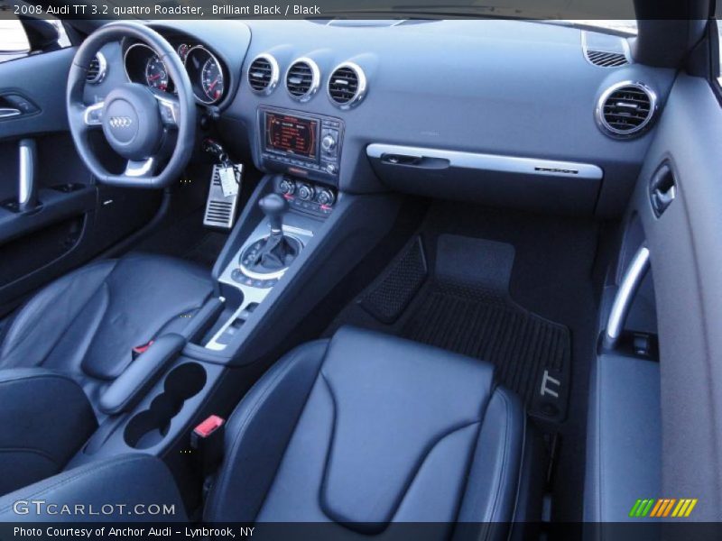 Brilliant Black / Black 2008 Audi TT 3.2 quattro Roadster