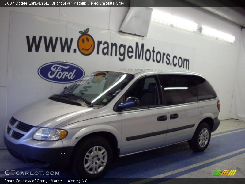 Bright Silver Metallic / Medium Slate Gray 2007 Dodge Caravan SE