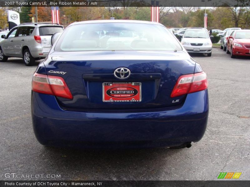 Blue Ribbon Metallic / Ash 2007 Toyota Camry LE