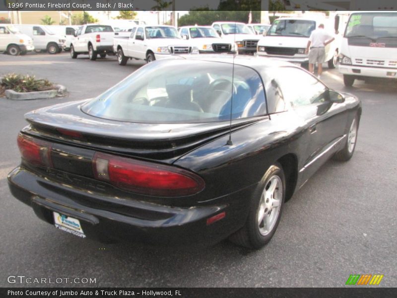 Black / Black 1996 Pontiac Firebird Coupe