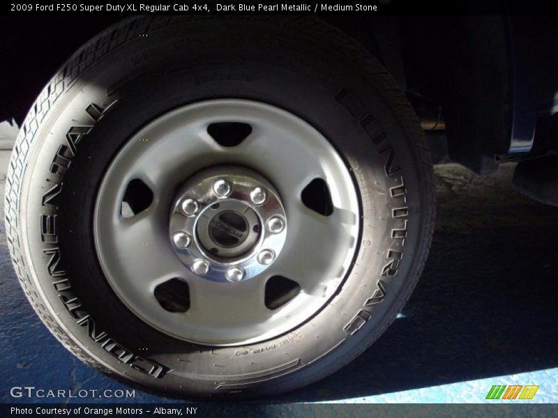 Dark Blue Pearl Metallic / Medium Stone 2009 Ford F250 Super Duty XL Regular Cab 4x4