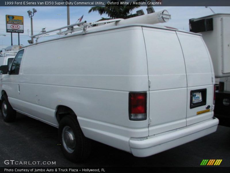 Oxford White / Medium Graphite 1999 Ford E Series Van E350 Super Duty Commerical Utility