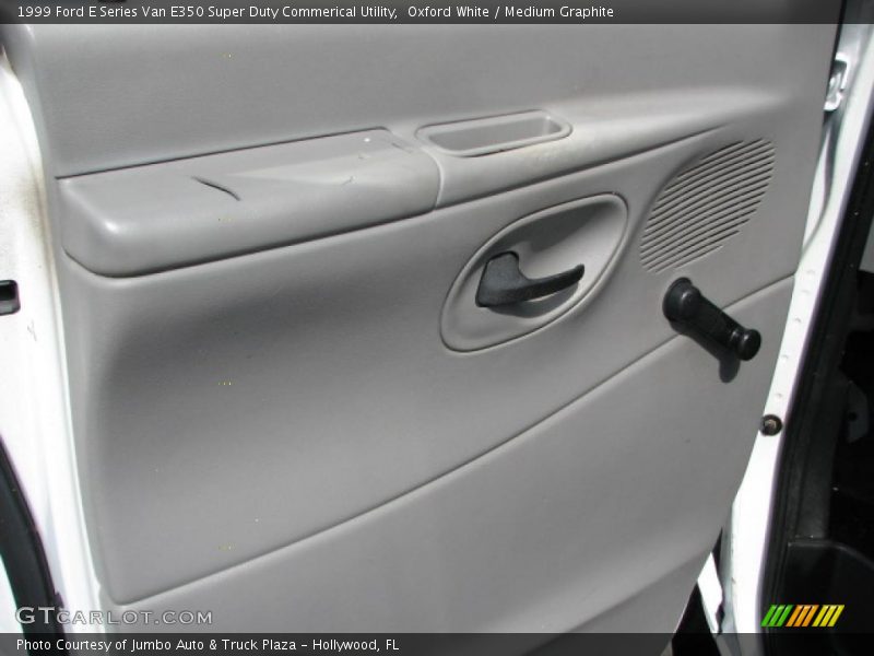 Oxford White / Medium Graphite 1999 Ford E Series Van E350 Super Duty Commerical Utility