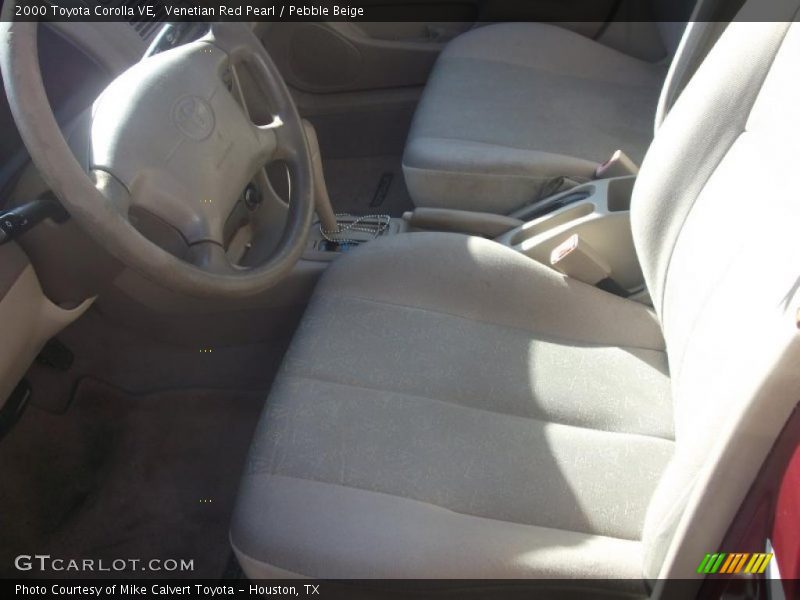 Venetian Red Pearl / Pebble Beige 2000 Toyota Corolla VE